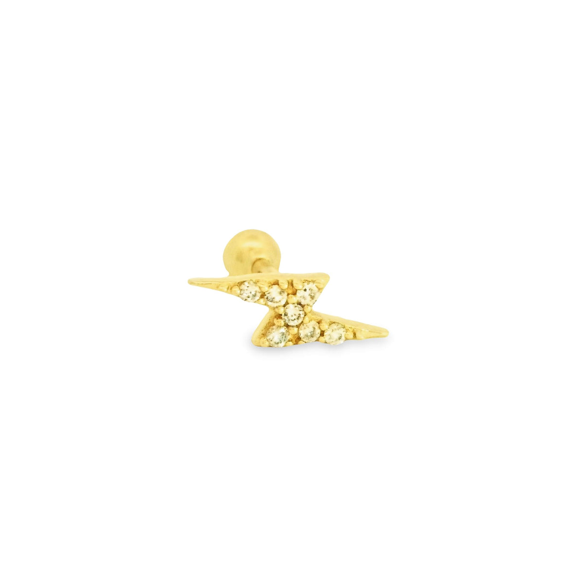 Lightning 18K Gold Piercing