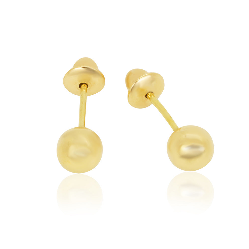 Classic Sphere 18K Gold Earring