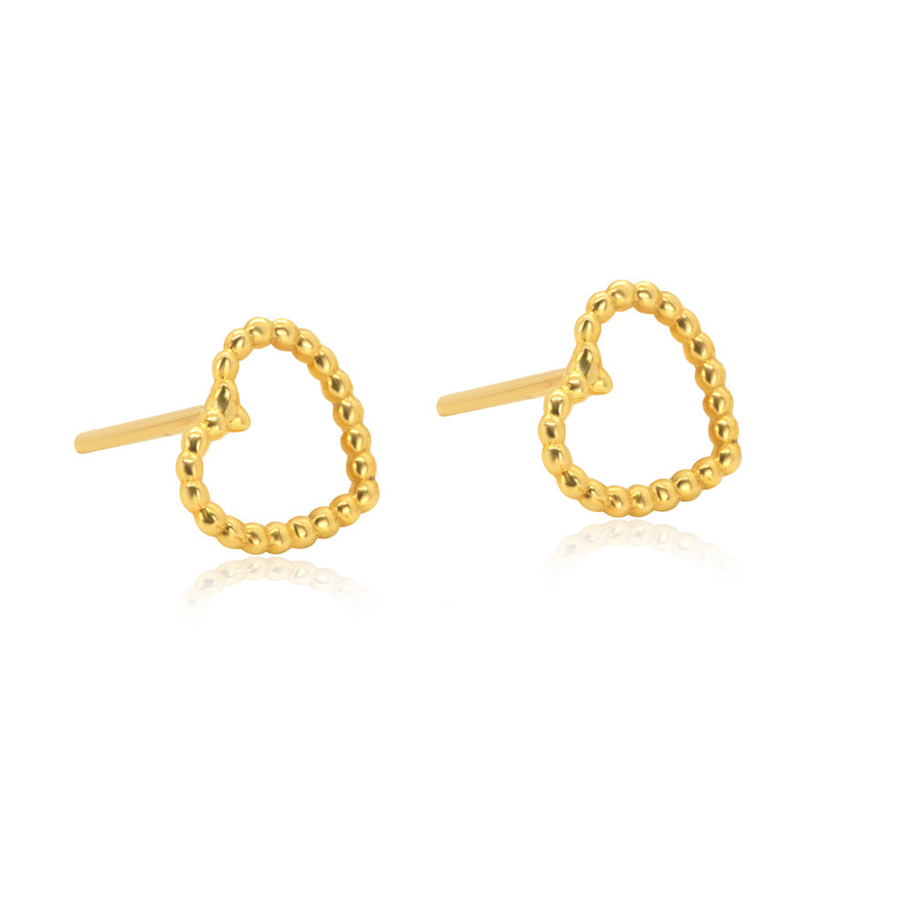 Heart of Spheres 18K Gold Earring