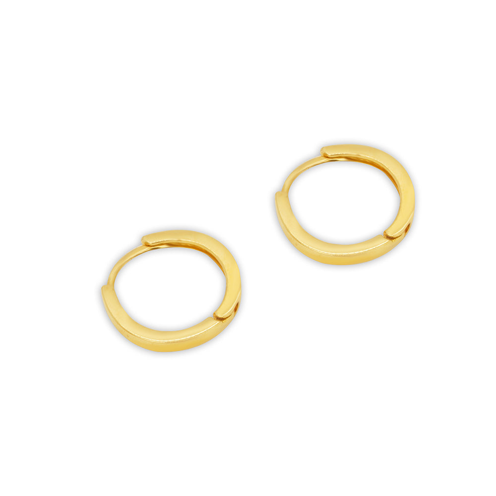 Huggie Hoop 18K Gold Earring