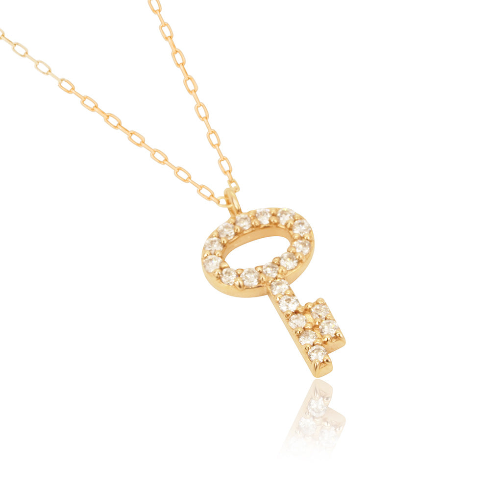 Secret Garden 18K Rose Gold Necklace 15.7 In