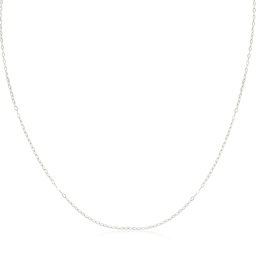 Delicate Elo 18K White Gold Necklace