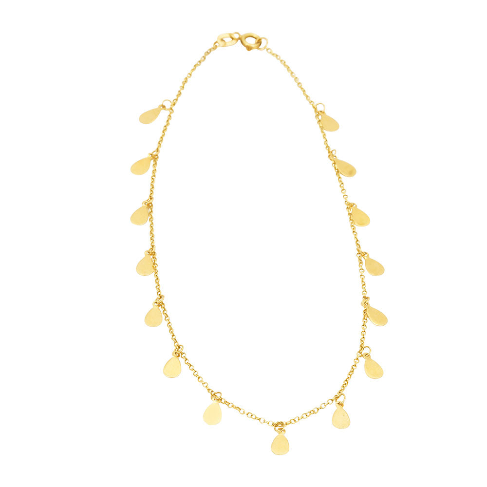 Tears 18K Gold Anklet