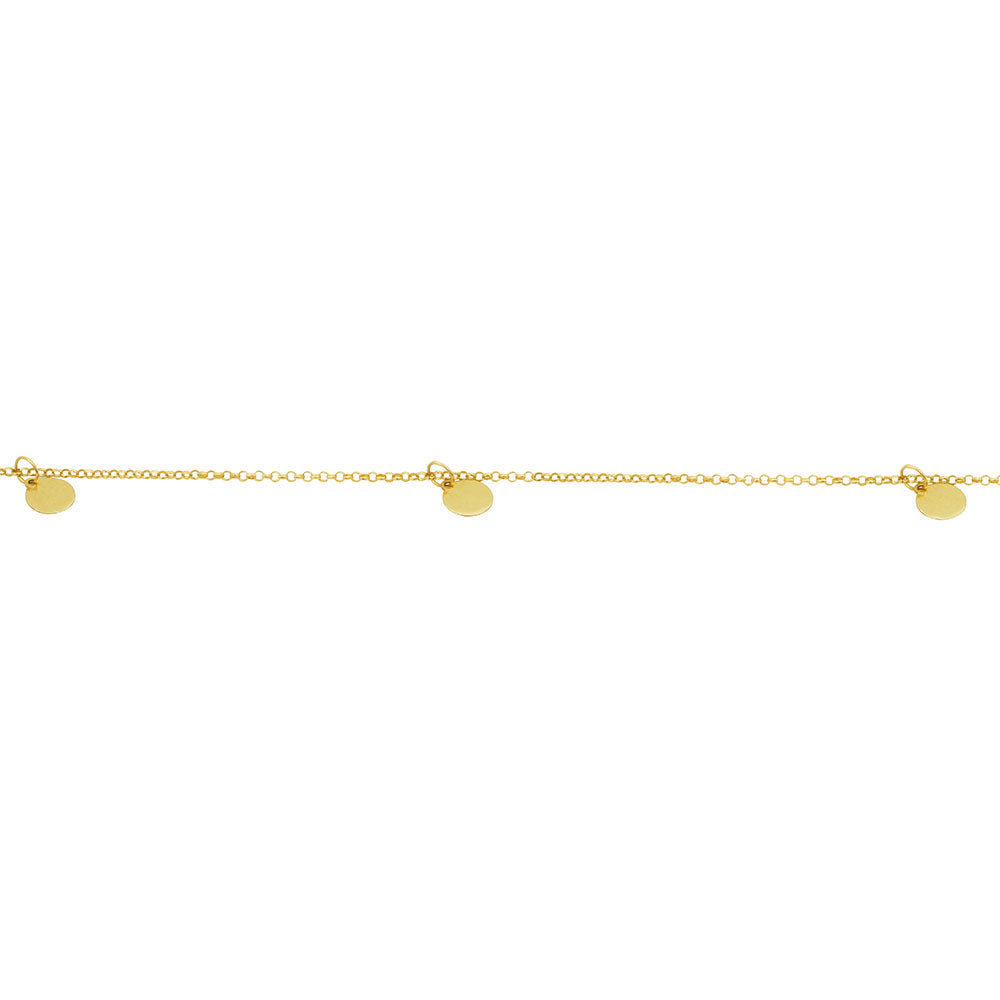Polka Dot 18K Gold Anklet