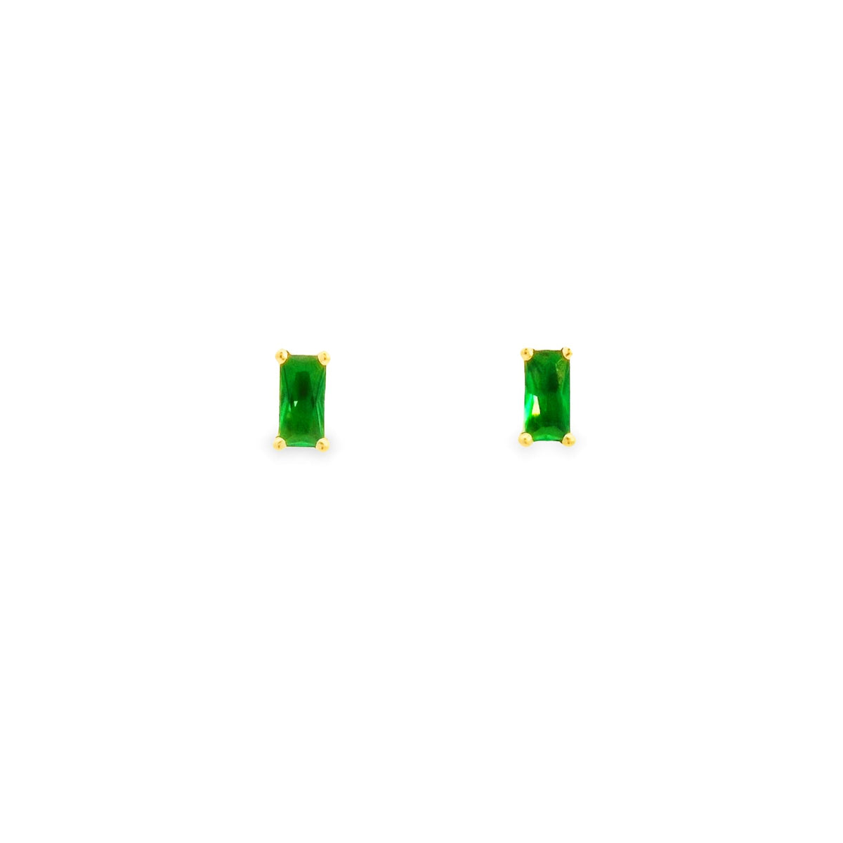 Radiant Gleam Zirconia Earring - 14K Gold Earring