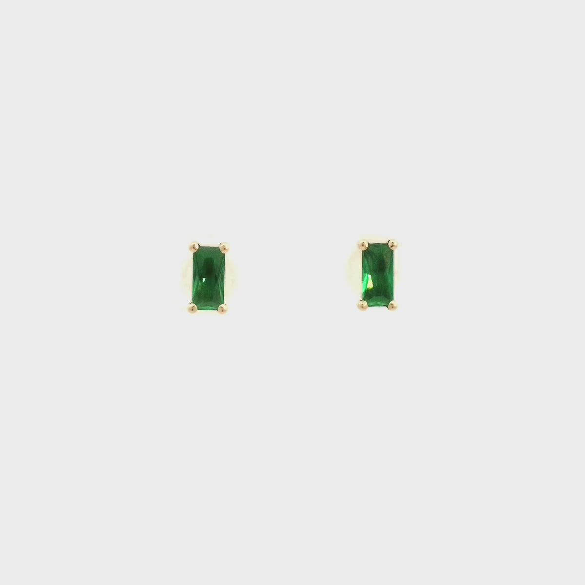 Radiant Gleam Zirconia Earring - 14K Gold Earring