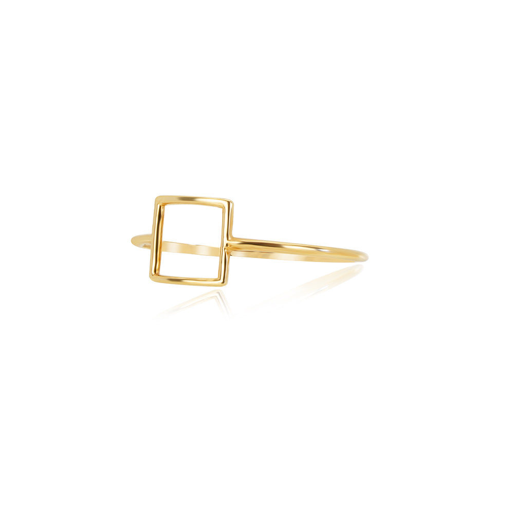 Open Square 18K Gold Ring