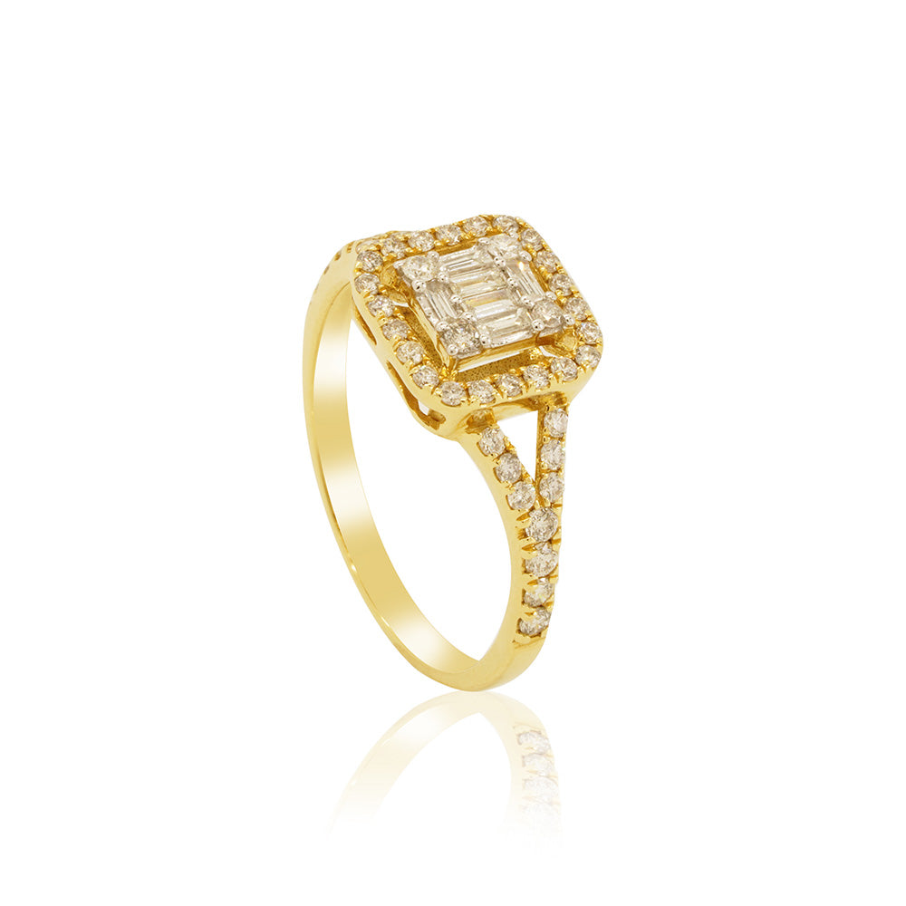 Elizabeth Diamond Pave Ring 18K Gold