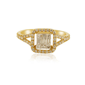 Elizabeth Diamond Pave Ring 18K Gold