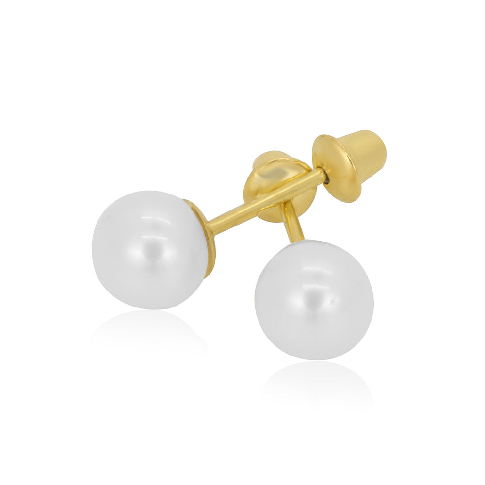 Classic Pearl 18K Gold Earring
