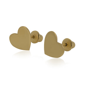 Traditional Heart 18K Gold Earring