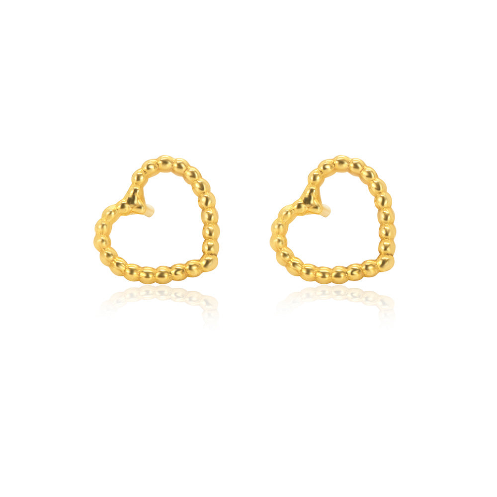 Heart of Spheres 18K Gold Earring