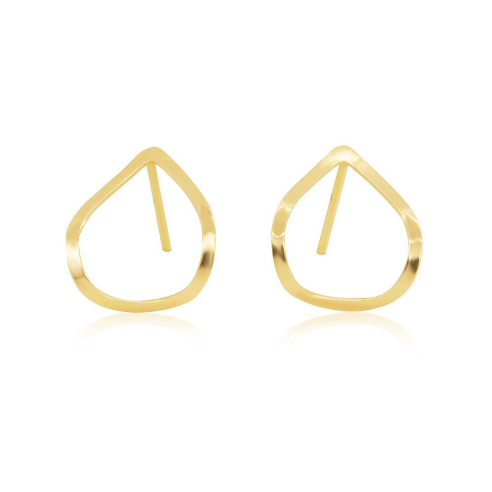 Teardrop 18K Gold Earring