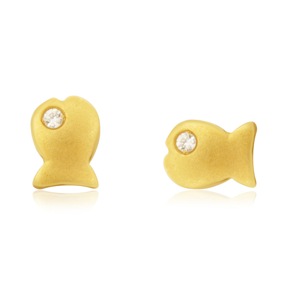 Goldfish 18K Gold Earring