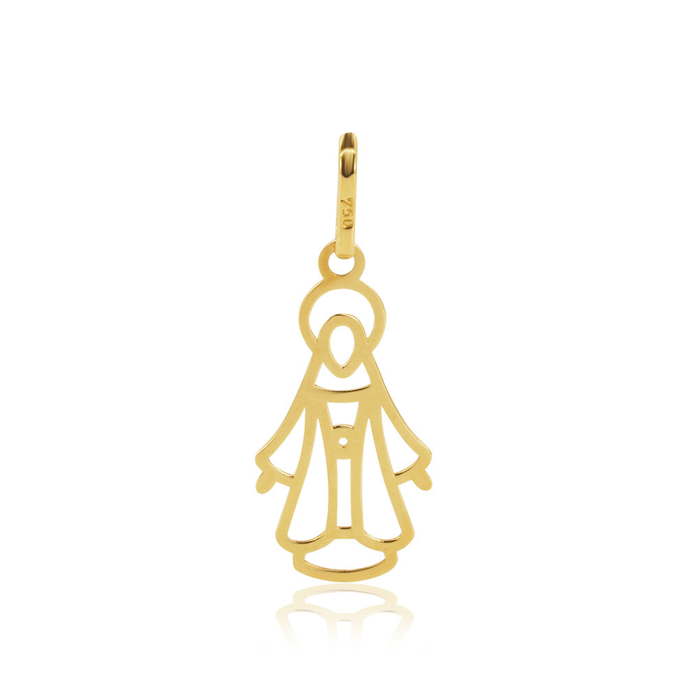 Our Lady of Grace 18K Gold Pendant