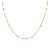 Milano Diamond Necklace  16.5 In - 18K Rose Gold