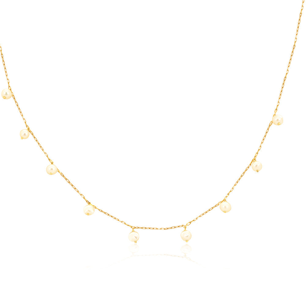 Pearl 18K Gold Necklace