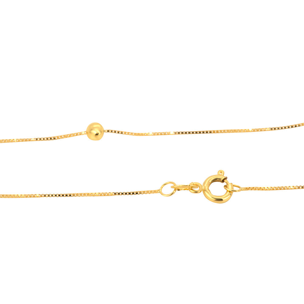 Italian Bead 18K Gold Necklace